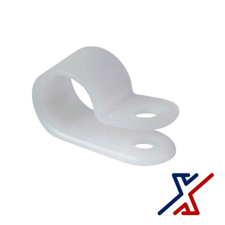 X1 TOOLS 1/4 White Nylon Cable Clamp 1 Clamp by X1 Tools X1E-CON-CLA-CAB-2250x1